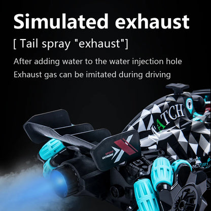 ZWN F1 RC Drift Car With Music Led Lights 2.4G Glove Gesture Radio Remote Control Stunt Cars 4WD Electric Children Toy vs Wltoys-EXPROTAS