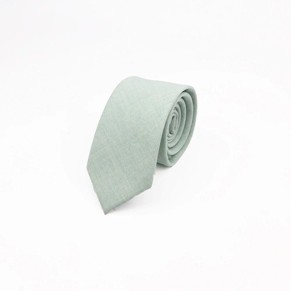 Mens Slim Solid Colour Tie 6.5cm Wedding Party Classic Necktie