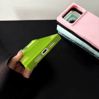 Fluorescent Clear Shockproof Case for iPhone 11-17 Air Pro Max Crystal Cover