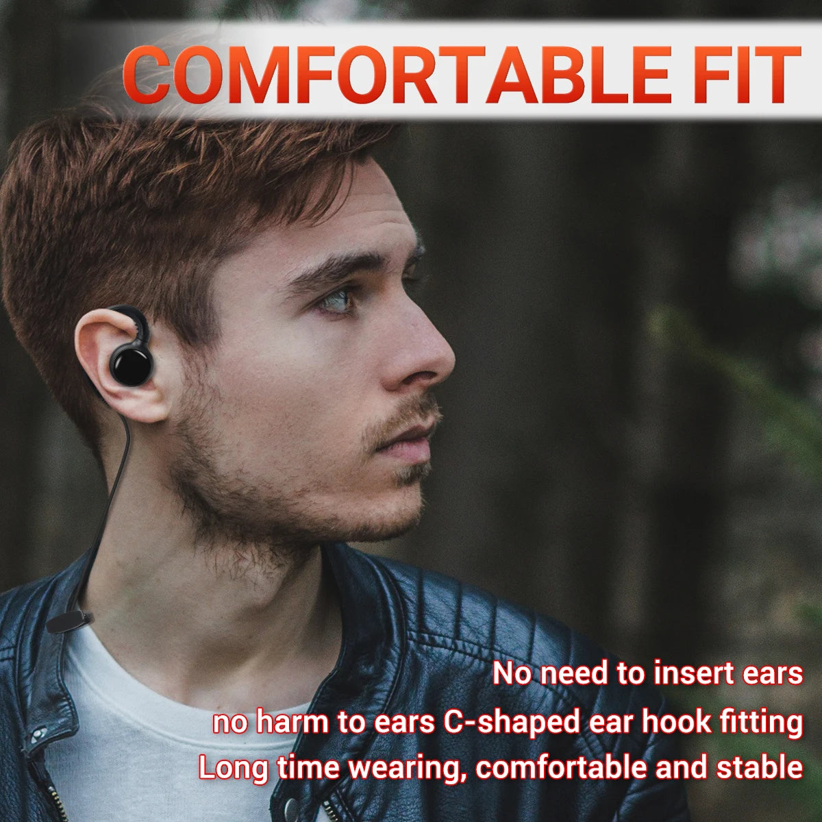 2pcs Pin Headset Earpiece Mic for Baofeng Walkie Talkie PTT Radio
