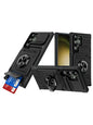 Ring Kickstand Wallet Case for Samsung S23FE S24 S25 A14-A55 Heavy Duty