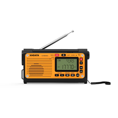 XHDATA D-608WB Emergency Radio | Crank, NOAA, Bluetooth, Speaker, Flashlight