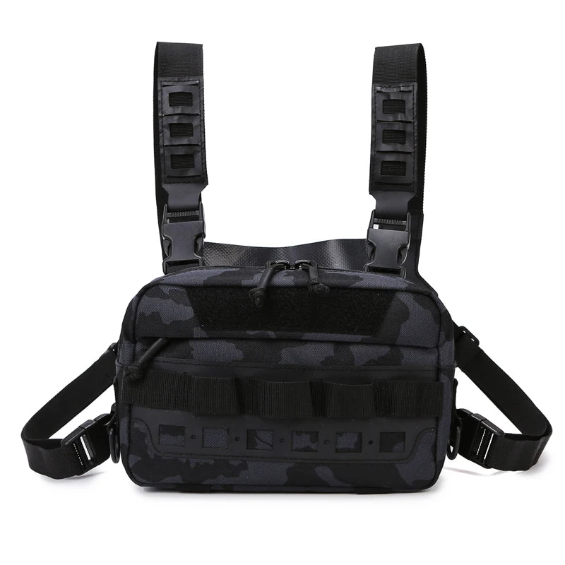 Fishing Vest Bag Men's Camo Fishing Lures Utility Tackle Chest Bags Waist Pack Outdoor Mountaineering Camping Hiking EDC Hunting-EXPROTAS