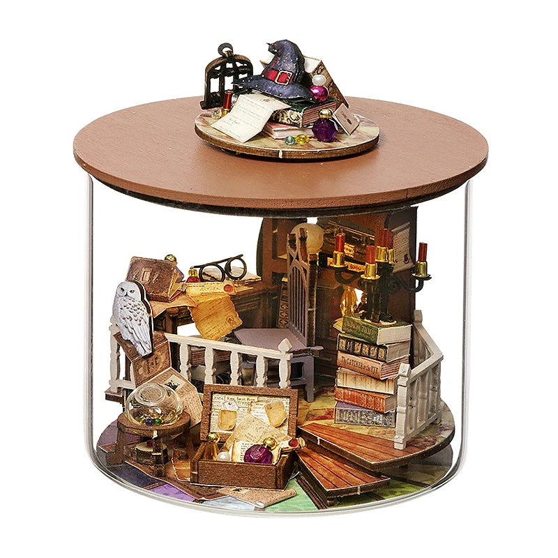 Wooden Mini DIY Dollhouse Kit with Furniture 3D Room Model Puzzle Decor Gift - EXPROTAS