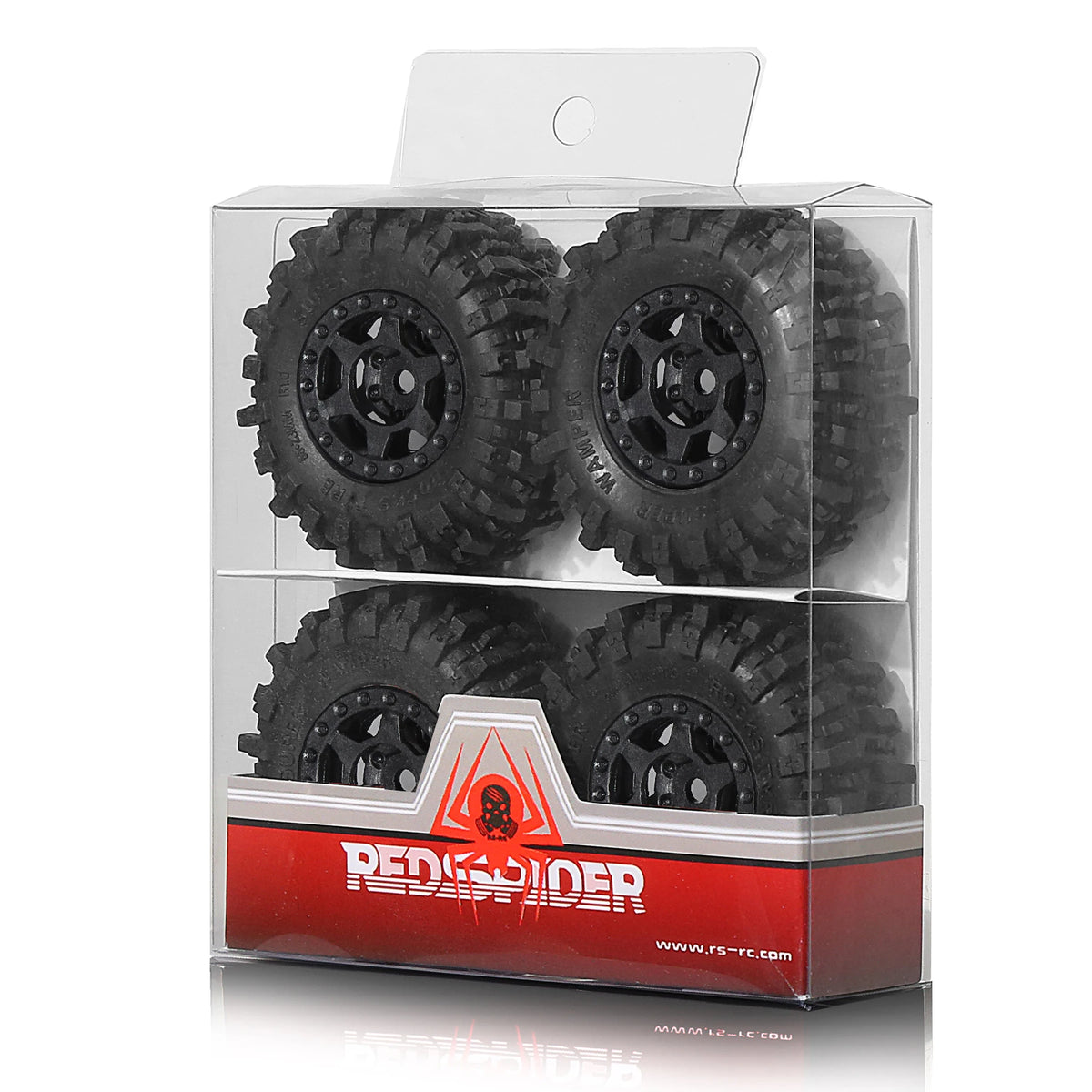 4Pcs Crawler Wheel Tires Beadlock for RC 1/18 TRX4M SCX24 FCX24 AX24