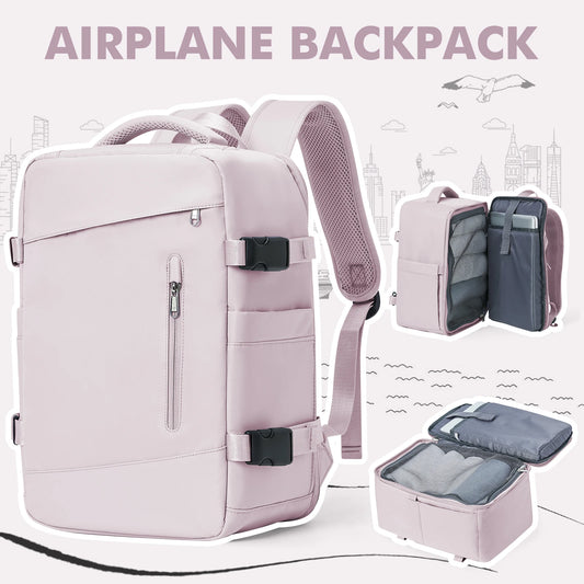 Women's Backpack Travel Suitcase Cabin Bag Aircraft Ryanair 40x20x25 Airplane Travel Bag Men Laotop Backpack Wizzair Carry On-EXPROTAS