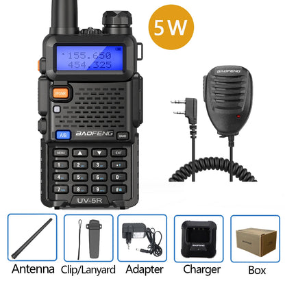 Baofeng Walkie Talkie UV 5R 5W 8W Dual Band Ham Two Way Radio Vhf Uhf FM Radio Handheld Transceiver Hunting Long Range-EXPROTAS