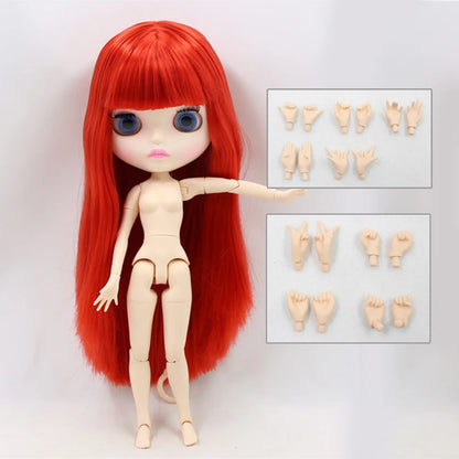 ICY DBS Blythe Doll 1/6 BJD Joint Body White Skin 30cm Custom Random Eyes