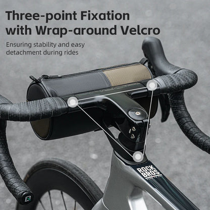 ROCKBROS Reflective Handlebar Bag 1.7L Portable Bike Front Storage Shoulder Bag Accessories