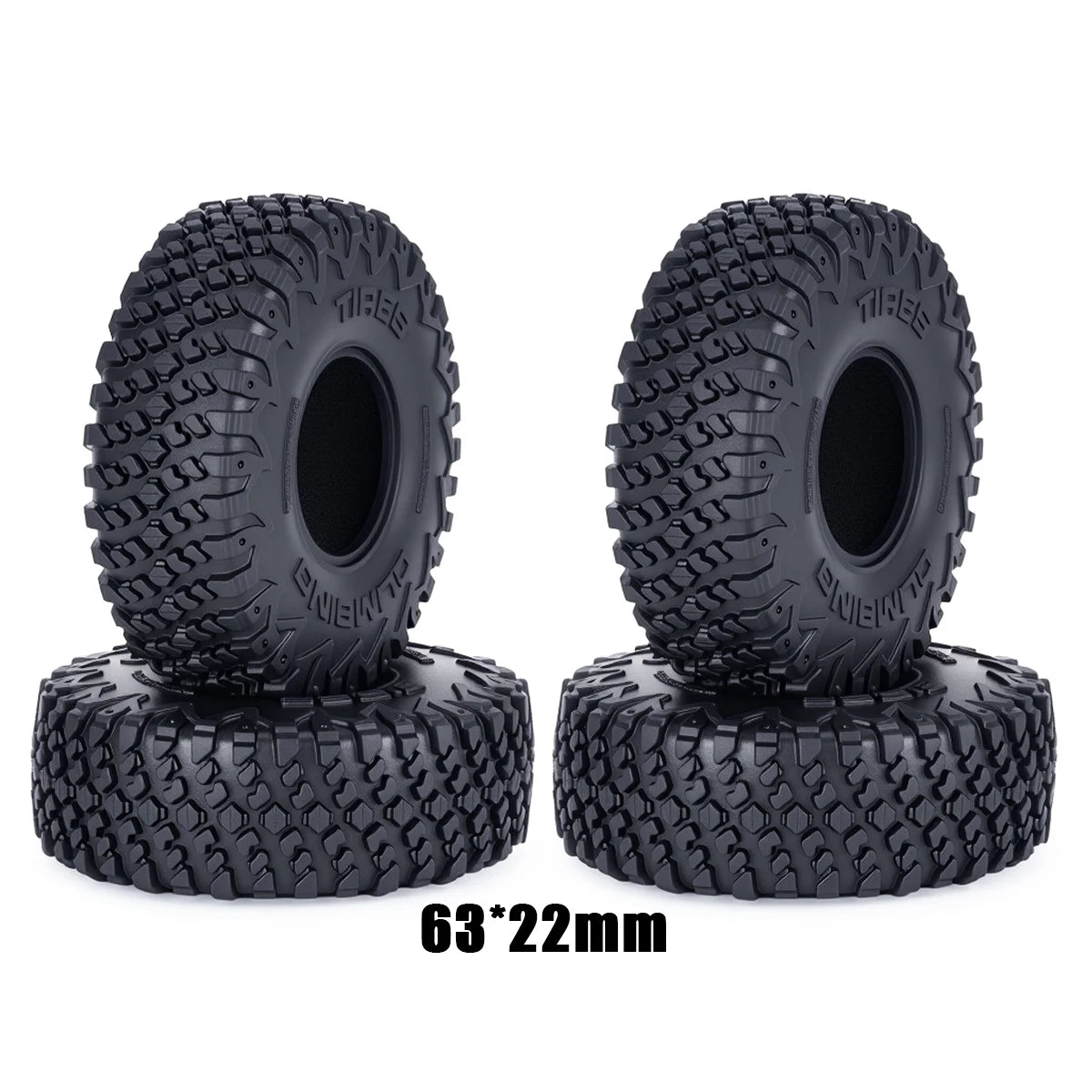 1.0in Sticky Soft RC Crawler Tyres 1/24 1/18 SCX24 FCX24 FCX18 TRX4M
