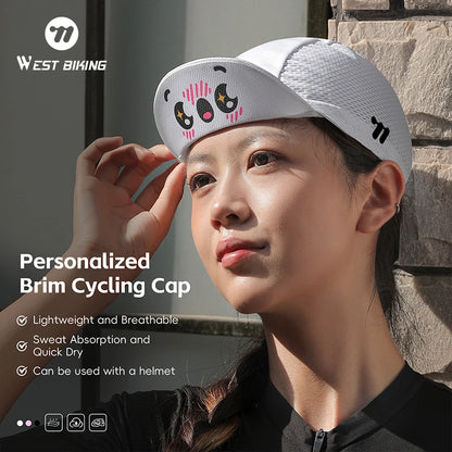 Sun Protection Cycling Cap Unisex Breathable Hat with Brim Sports Bike