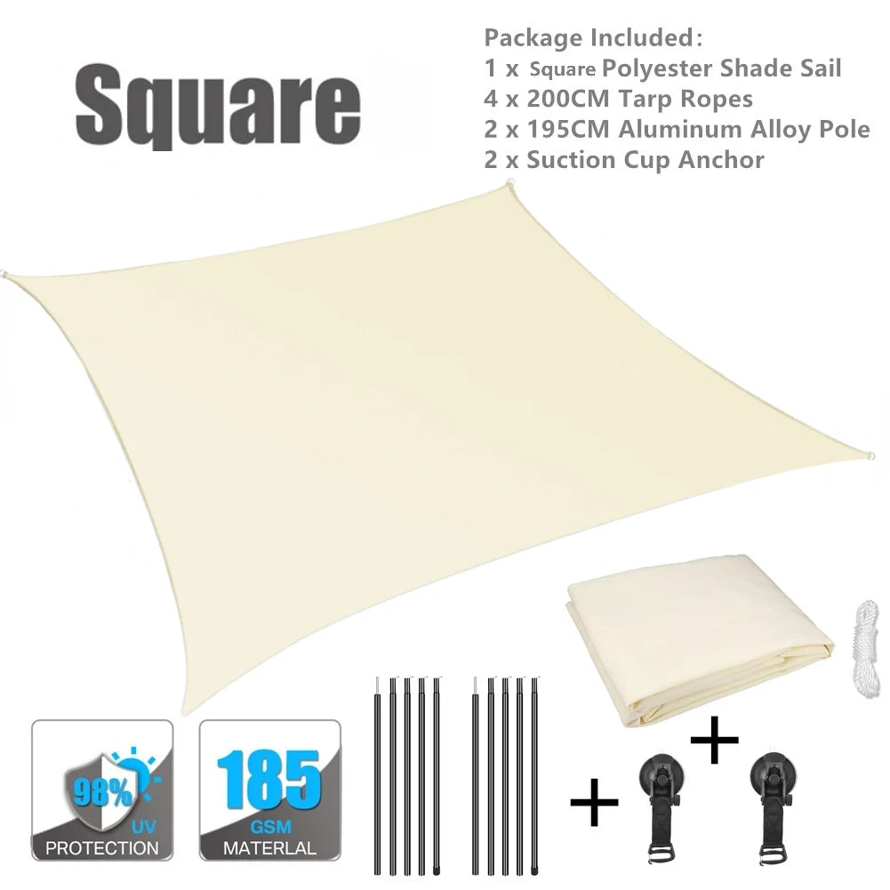 Awning Waterproof Tarp Tent Shade Outdoor Camping Car Awning Side Pergola Car Tail Tent Canopy For Campervan Motorhome Suv-EXPROTAS