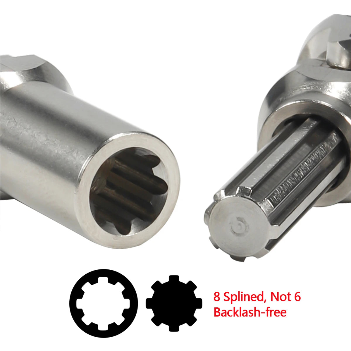Stainless Steel 5mm Universal Joint Drive Shaft 1/10 RC Crawler SCX10 TRX4