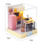 DIY Miniature Dollhouse 3D Puzzle Kit with Furniture & LED Lights Room Decor Gift - EXPROTAS