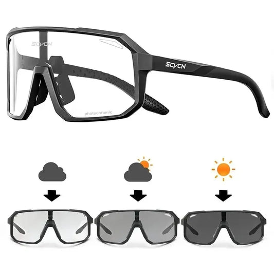 Bicycle Riding Sunglasses Photochromic Cycling Glasses Men Women MTB Road