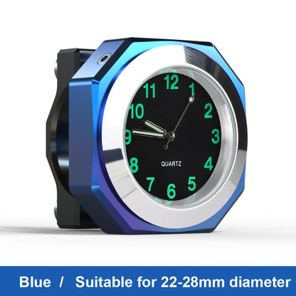 Aluminum Motorcycle Clock Waterproof Mount Quartz Clock Watch Luminous Clock For 22-28mm Handlebar Styling Car Accessories-EXPROTAS