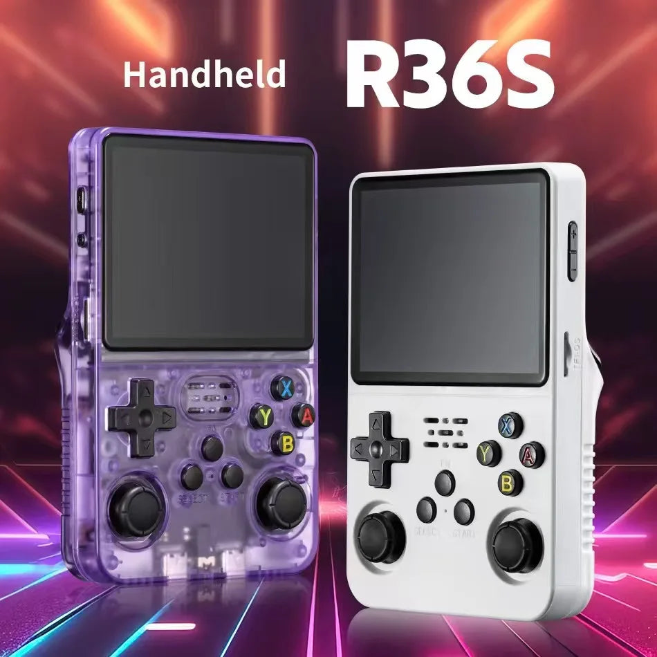 EXPROTAS Retro Game Console Handheld Emulator 3.5 Inch HD Video Player