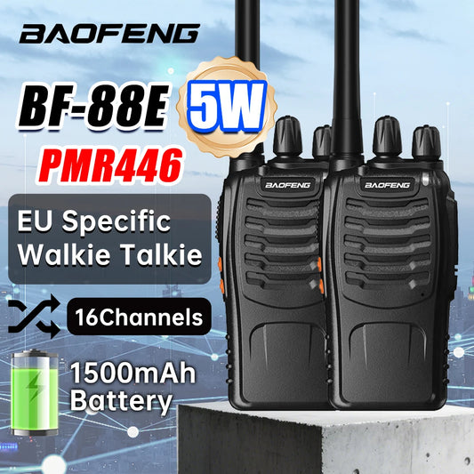 Baofeng BF-88E Two Way Radio 1500mAh Long Range Walkie Talkie with Earpiece