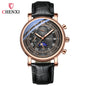 Chenxi 976 Leather Chronograph Date Men's Phase Of The Moon Timing Business Luminous Quartz Watch Relojes para hombres-EXPROTAS