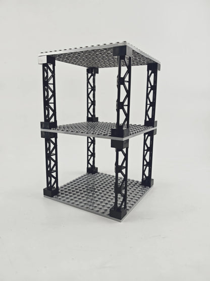 Multi-layer Desktop Storage Rack 16x16 Stackable Building Blocks