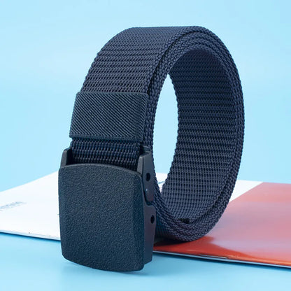 Nylon Adjustable Belt 120cm Tactical Outdoor Military Waist Plastic Buckle