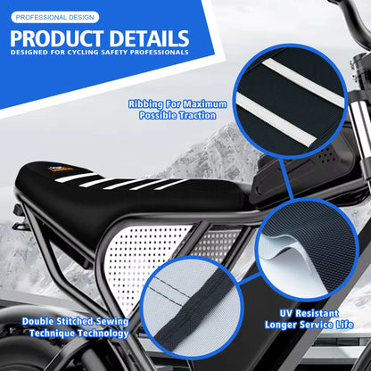 Ridstar Q20 Electric Bike Seat Cover Ribbed Waterproof Anti-Slip by Powerzone