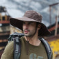 Men's Bucket Hat Mesh Wide Brim Sun Cap Fishing Hiking Outdoor Summer