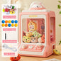 Automatic Doll Machine Toy for Kids Mini Cartoon Coin Operated Play Game Claw Crane Machines with Light Music Children Toy Gifts-EXPROTAS