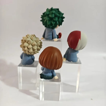 4pcs Anime Sleeping PVC Figure Set Cute Collectible Models
