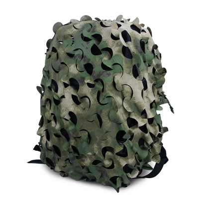 3D Camo Net Helmet Cover Laser Cut Nylon Scrim for Airsoft Paintball Hunting