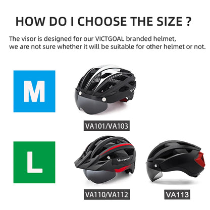 VICTGOAL Cycling Helmet Photochromic Lens Magnetic Lenses Bicycle Eye Polarized Goggles Sports Glasses MTB Road Bike Accessories-EXPROTAS