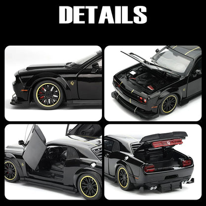 1:32 Dodge Challenger SRT Hellcat Redeye Diecast Alloy V8 Model Car