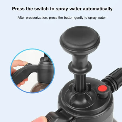 2L Foam Sprayer Car Wash Hand Pump Bottle Pressure Cleaning Tool