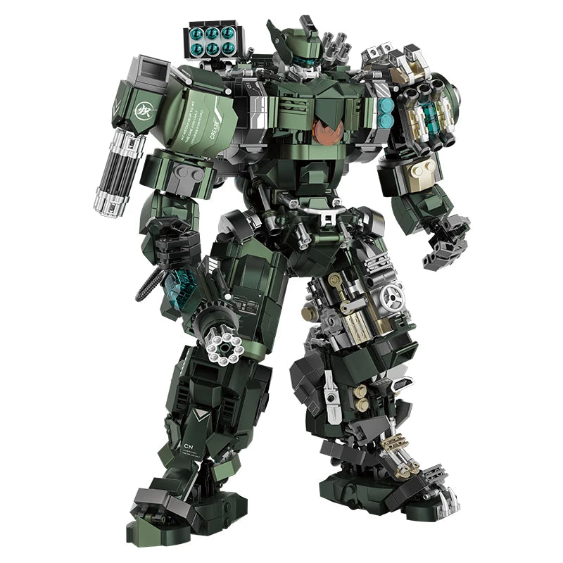 1403Pcs Mecha Warrior Building Blocks Robot Model Action Figures Toy Set