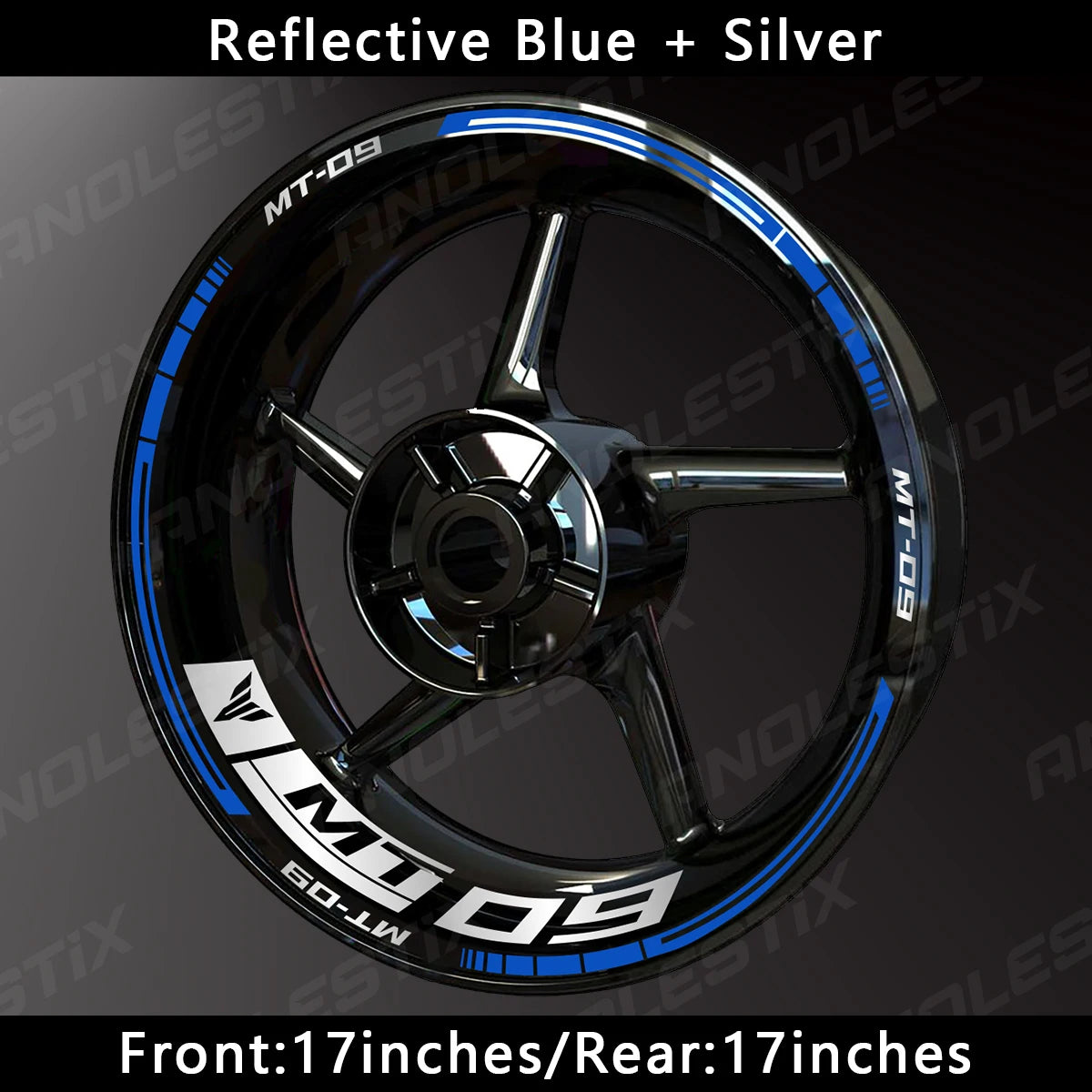Reflective Motorcycle Wheel Sticker Hub Decal Rim Stripe Tape for YAMAHA MT-09