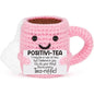 Funny Crochet Emotional Support Coffee Doll Handmade Desk Ornament Gift