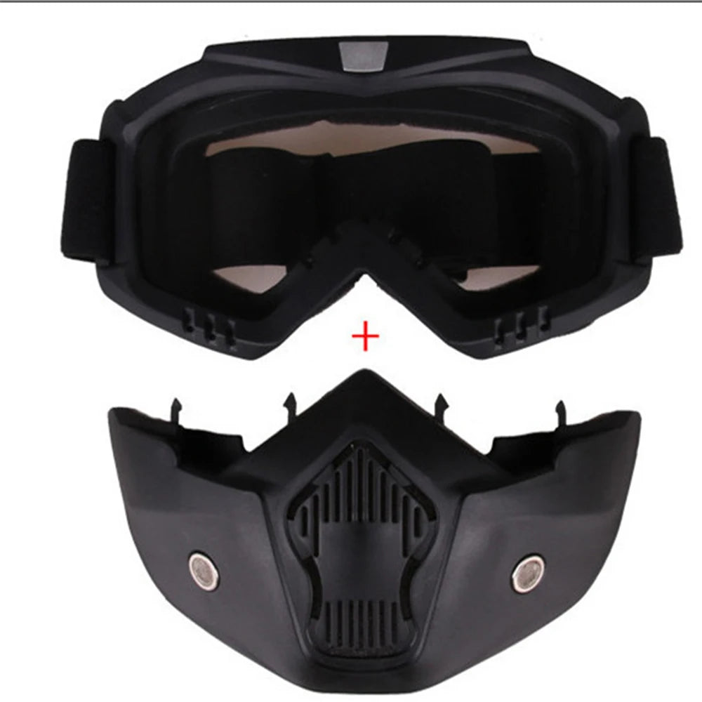 Protective Motorcycle Face Mask Goggles Tactical Riding Motocross Accessories