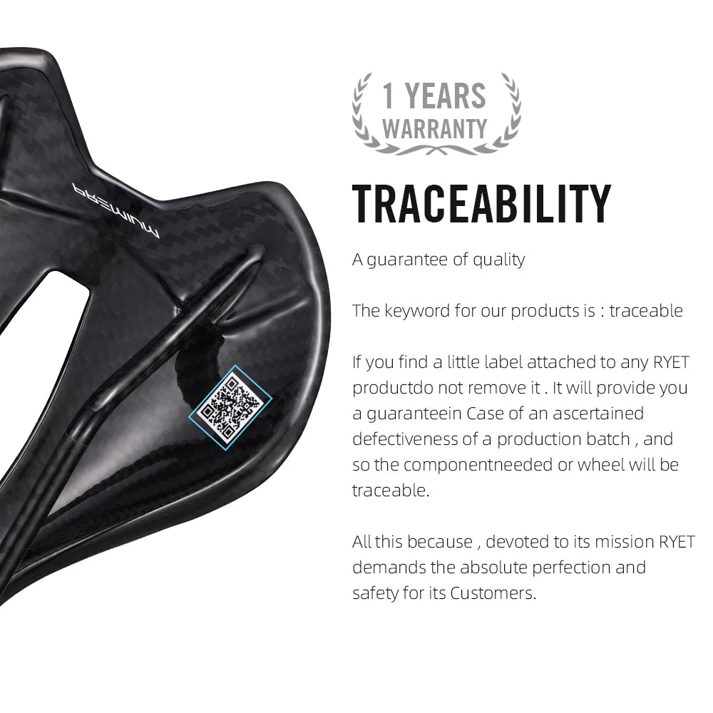 RYET Superlight Racing Saddle | 7×9mm/7×7mm Road MTB Seat Cushion Bike Fit