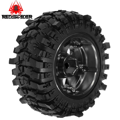 1.9 Beadlock Wheels & 88mm Tires for 1/12 RC Crawler MJX H12Y MN128 LC79