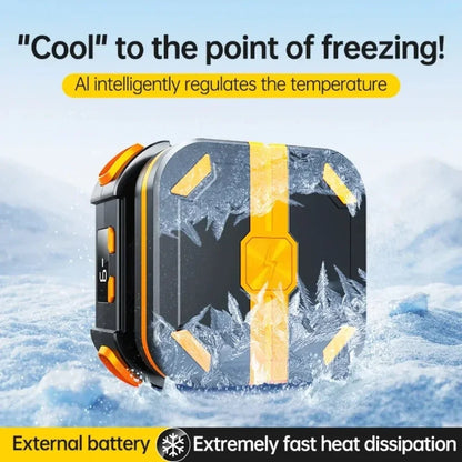Battery Mobile Phone Cooling Fan 10W 2000mAh Semiconductor Cooler for Gaming