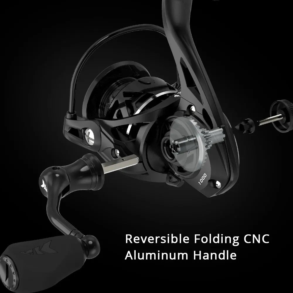 KastKing Zephyr Light Weight Spinning Fishing Reel 7+1Ball Bearings 10 kg Drag Carbon Fiber Drag for Bass Saltwater Fishing Coil-EXPROTAS