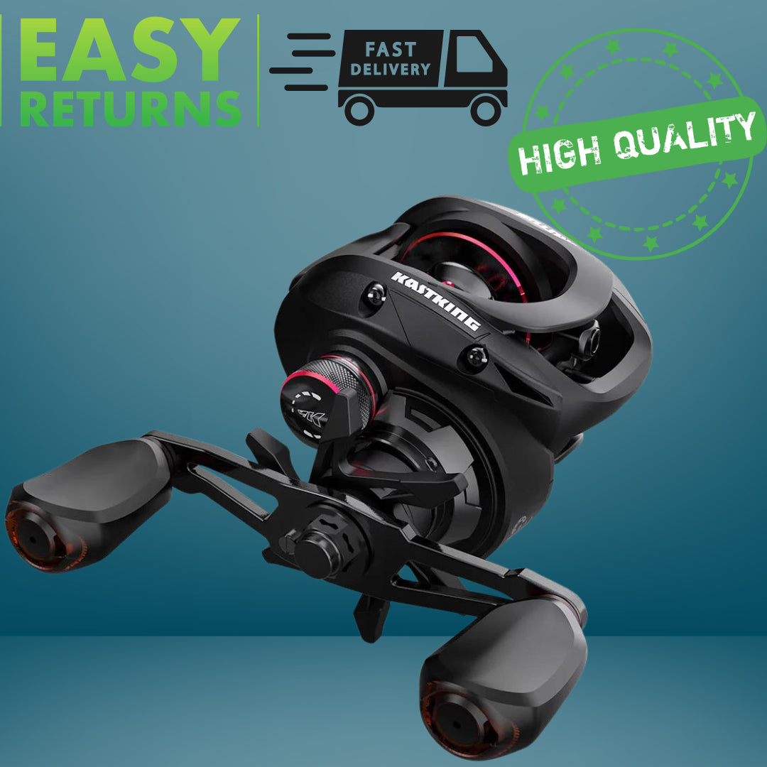 KastKing Brutus Baitcasting Reel Magnetic Braking System 7.2:1 Gear Ratio 5+1 Ball Bearings 8KG Max Drag Fishing Coil-EXPROTAS