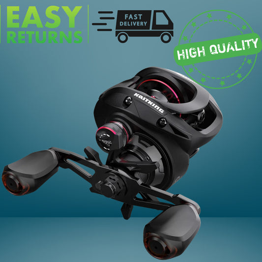 KastKing Brutus Baitcasting Reel Magnetic Braking System 7.2:1 Gear Ratio 5+1 Ball Bearings 8KG Max Drag Fishing Coil-EXPROTAS